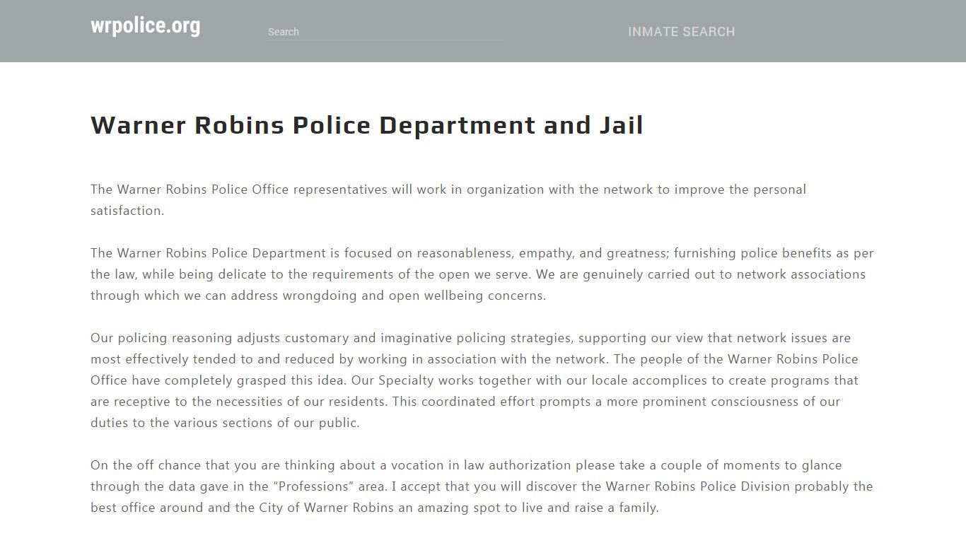 Warner Robins Police Department and Jail